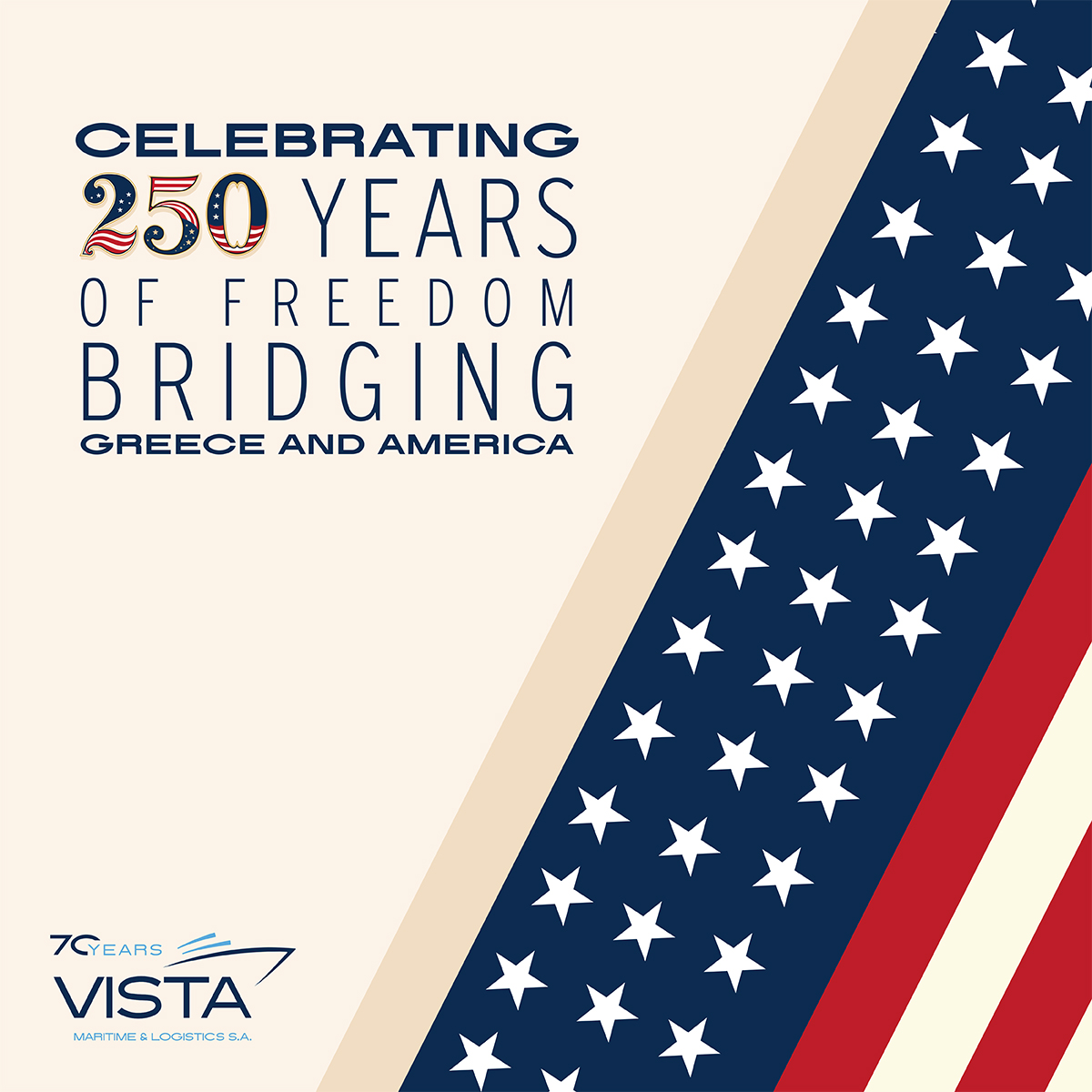 Celebrating 250 years of freedom, bridging Greece and America!