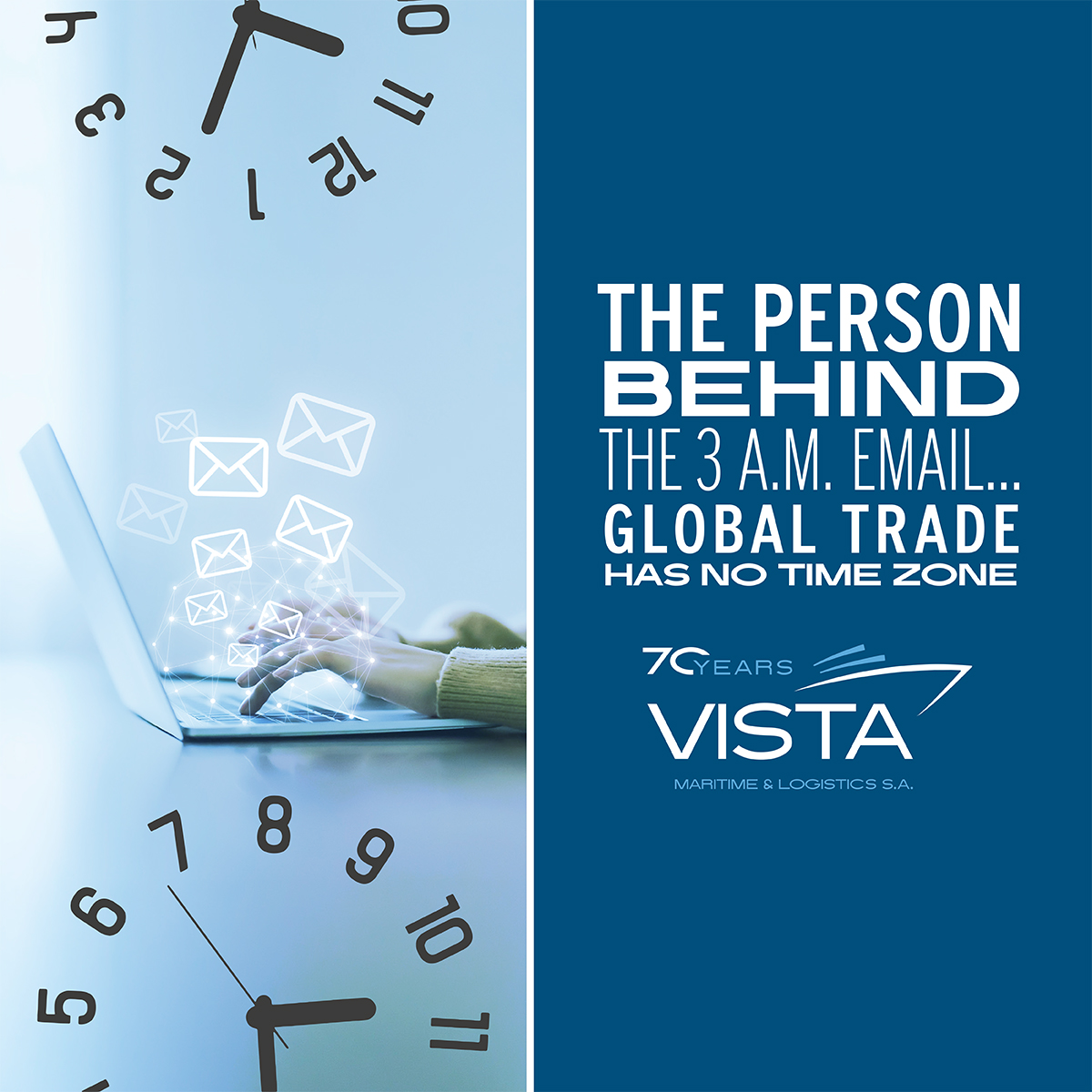 The person behind the 3 a.m. email… Global trade has no time zone!