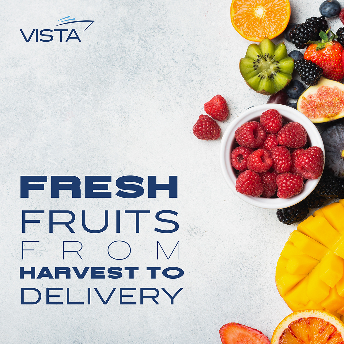 Fresh fruits from harvest to delivery. 